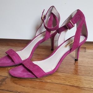 Louise et Cie 3" Pink/Purple Strappy Heels